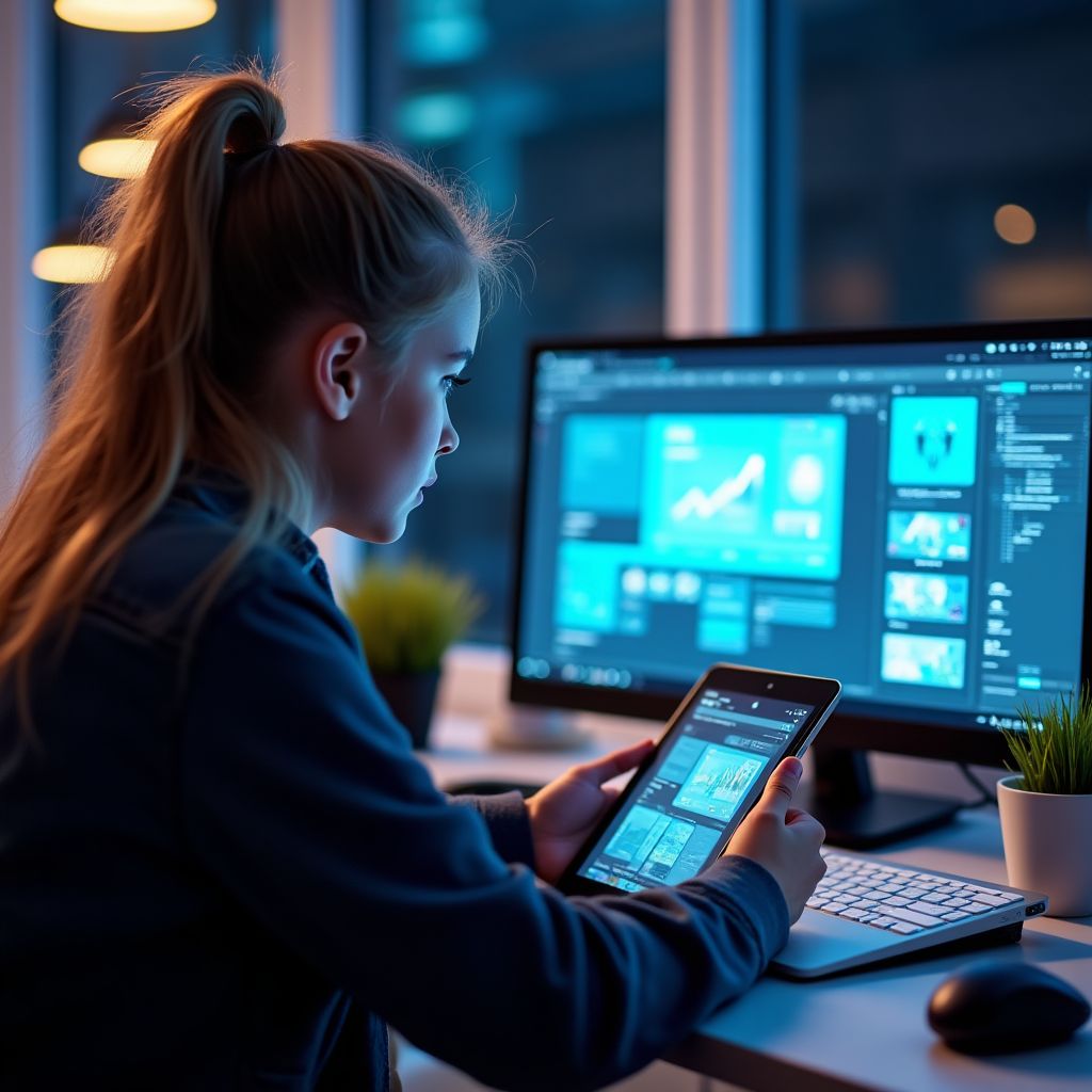 Adolescenti che sviluppano app